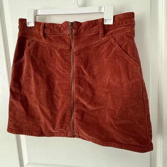 SO Brown A-Line Mini Skirt Casual - Picture 2 of 6